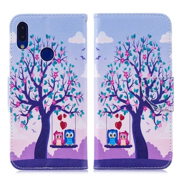 Wonderland Xiaomi Redmi Note 7 / Xiaomi Redmi Note 7S / Xiaomi Redmi Note 7 Pro flip kuoret - Puu Ja Pöllöt