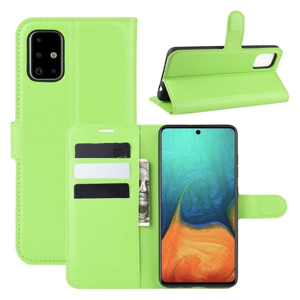 Classic Samsung Galaxy A71 flip case - Grønn