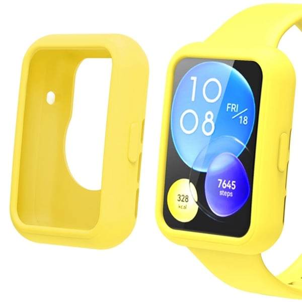 Huawei Watch Fit 2 silikone cover - Gul Huawei Watch Fit 2 silikone cover - Gul