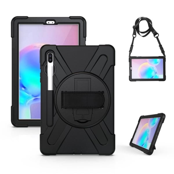 Samsung Galaxy Tab S6 X-Shape kestävä kotelo - Musta