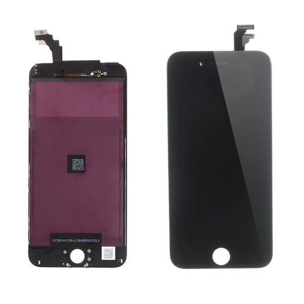 iPhone 6 Plus / 6S Plus högkvalitativ LCD-skärm Digitizer-montering med ram - Svart iPhone 6 Plus / 6S Plus högkvalitativ LCD-skärm Digitizer-montering med ram - Svart