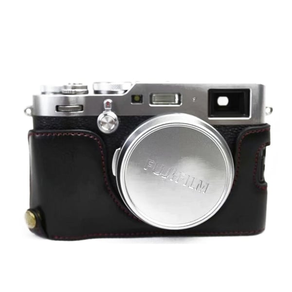 Fuji X100 beskyttelses deksel av syntetisk skinn - svart