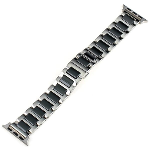 Apple Watch 42mm klokkereim av rustfritt stål - sølv og svart