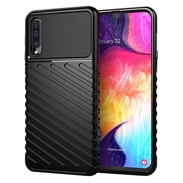 Thunder Samsung Galaxy A50 etui - Sort