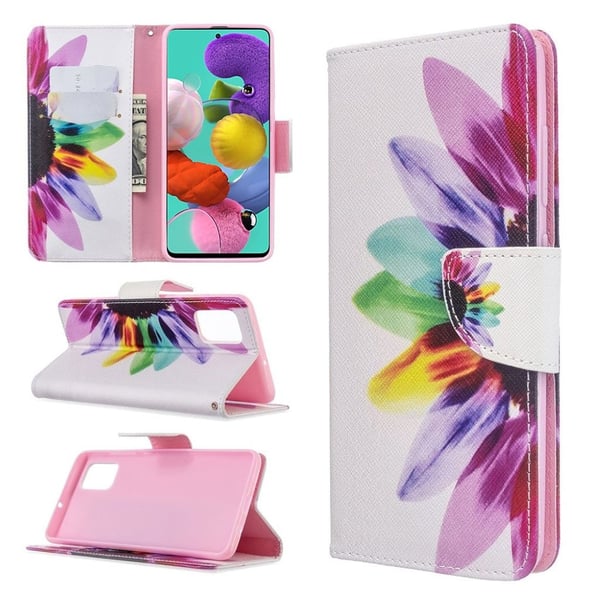 Wonderland Samsung Galaxy A51 flip case - Fargerike Petals