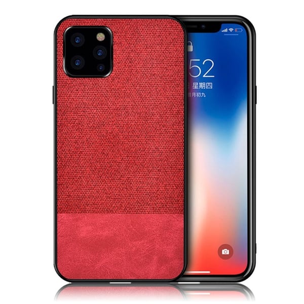 Berlin iPhone 11 Pro Max kuoret - Punainen / kangas + PU-tyyli