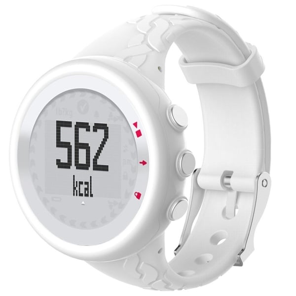 Suunto M1 M2 M4 M5 kvinnelig version klokkereim av myk gummi og plastikk - hvit