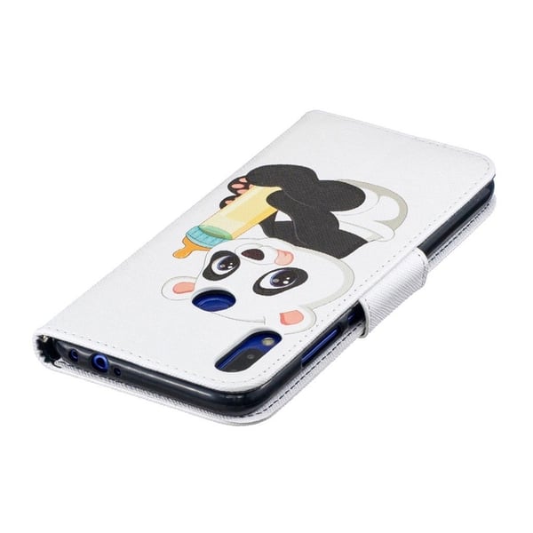 Wonderland Xiaomi Redmi Note 7 / Xiaomi Redmi Note 7S / Xiaomi Redmi Note 7 Pro flip kuoret - Panda Pitelee Pulloa