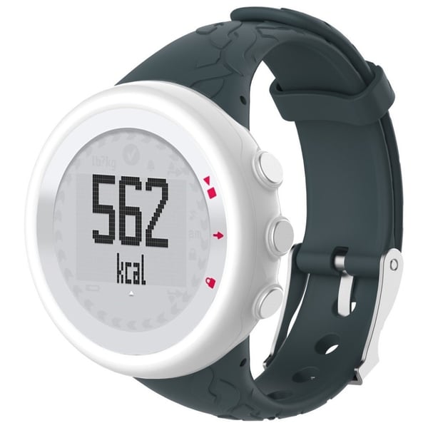Suunto M1 M2 M4 M5 kvinnelig version klokkereim av myk gummi og plastikk - svart grønn