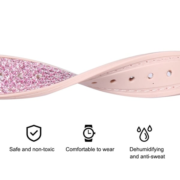 Apple Watch Series 8 (45 mm) klokkerem i silikon med glittermønster - Grønn