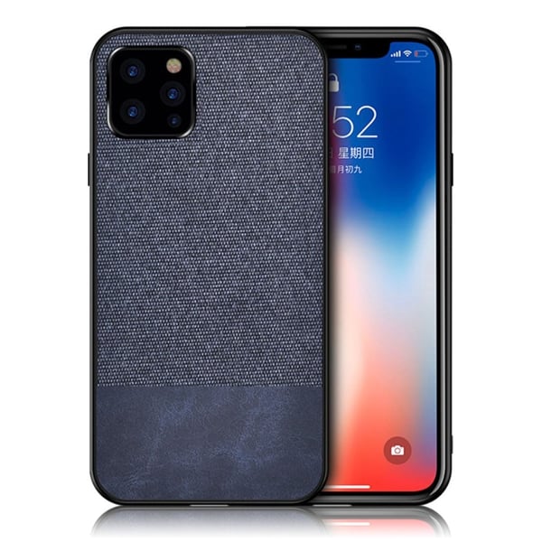 Berlin iPhone 11 Pro Max kuoret - Sininen / kangas + PU-tyyli