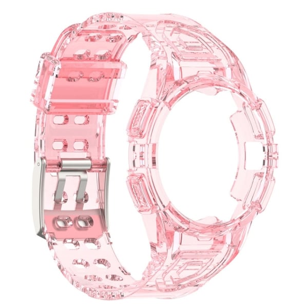 Samsung Galaxy Watch 4 (44mm) integreret urrem og cover - Gennemsigtig Pink