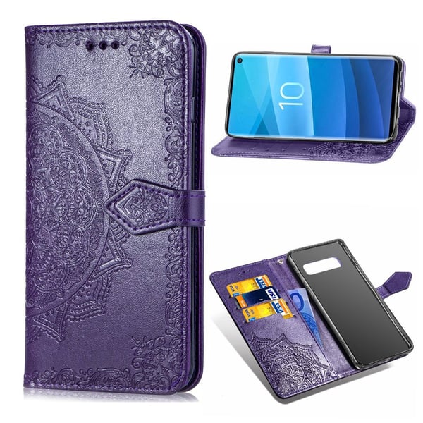 Mandala Samsung Galaxy S10 Flip etui - Lilla