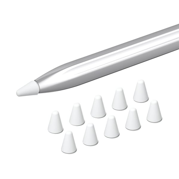 10 kpl Huawei M-Pencil (2.) silikonikynän kärjen suojus - Valkoinen 10 kpl Huawei M-Pencil (2.) silikonikynän kärjen suojus - Valkoinen