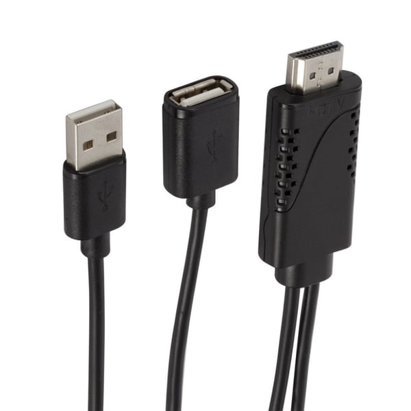 Universel 1080P USB hunstik til HDMI hanstik HDTV video adapter kable til Android og IOS smartphones og tablets