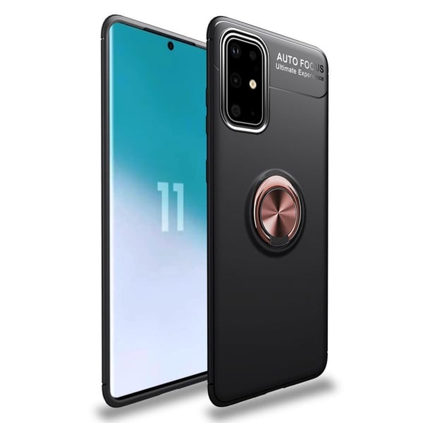 Ringo cover - Samsung Galaxy S20 Plus - Sort / Rødguld