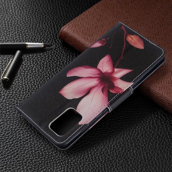 Wonderland Samsung Galaxy A71 flip-etui - Rød Blomst