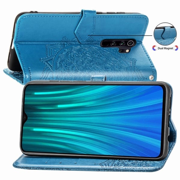 Mandala Xiaomi redmi Note 8 Pro Flip case - Blå