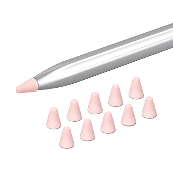 10 st Huawei M-Pencil (2:a) pennspetsskydd i silikon - Rosa