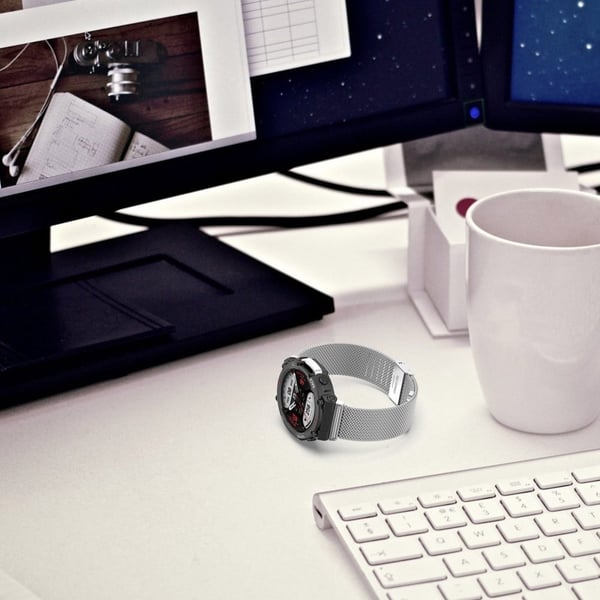 Amazfit T-Rex 2 klokkerem i rustfritt stål - Rose Gull