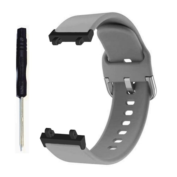 Amazfit T-Rex 2 joustava silikonikellon hihna - Harmaa