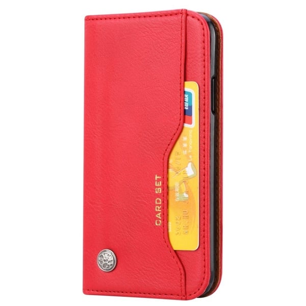 iPhone Xs Max beskyttende cover af syntetisk skind - Rød