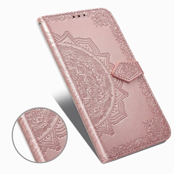 Mandala Samsung Galaxy A20s veske - Rose gull