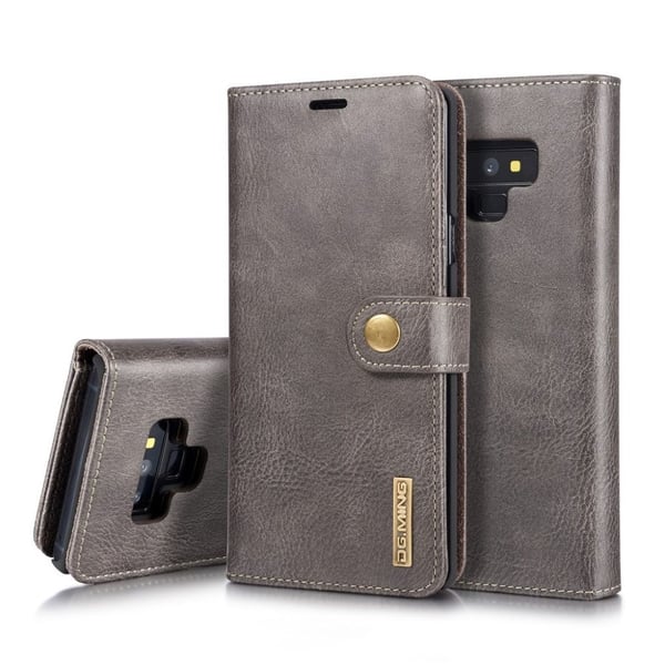 DG.MING Samsung Galaxy Note9 2-in-1 lompakkokotelo - Harmaa