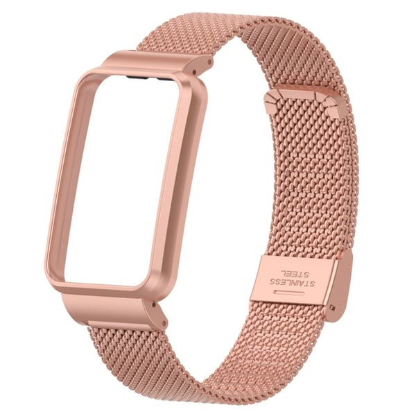 Xiaomi Mi Band 7 Pro milanesisk klokkerem i rustfritt stål - Rosa Rose Xiaomi Mi Band 7 Pro milanesisk klokkerem i rustfritt stål - Rosa Rose