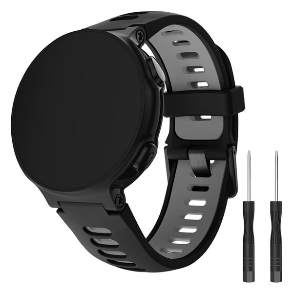 Garmin Forerunner 735XT / 220 / 230 / 235 / 620 / 630 cool silikone Urrem - Sort / Grå