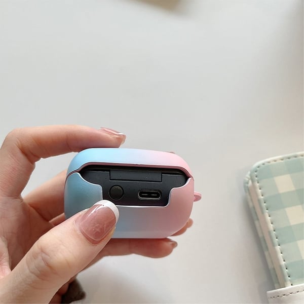 Sony LinkBuds-etui med gradientfarge - Rød / Svart