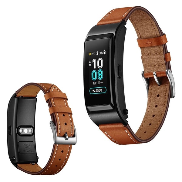 Huawei TalkBand B5 / B3 / B2 Active cool ægte læder Urrem - Brun