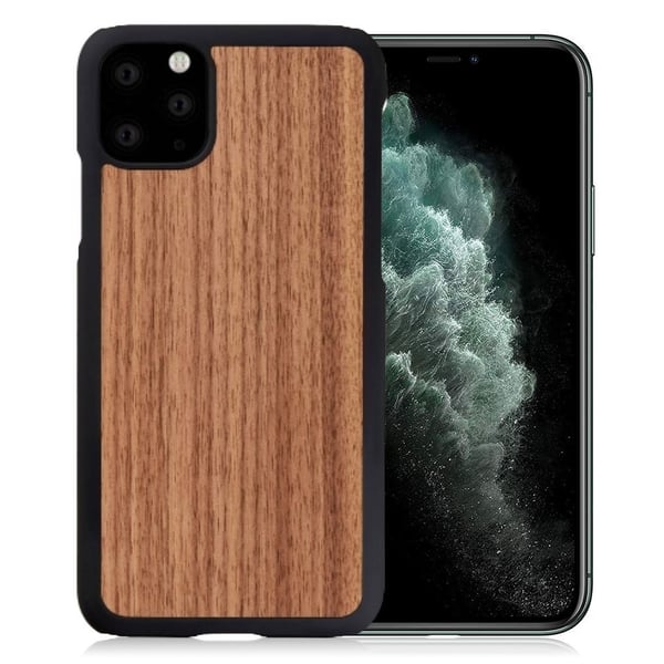 Man&Wood premium-kotelo iPhone 11 Pro Max - Musta Pähkinä
