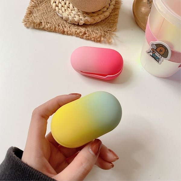 Samsung Galaxy Buds Plus / Buds fodral i gradientfärg - Röd / Svart