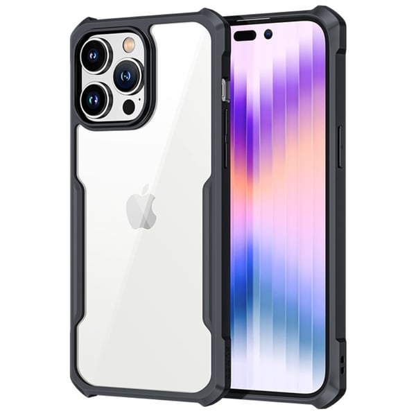 Iskunkestävä hybridikotelo iPhone 14 Pro Max - Musta
