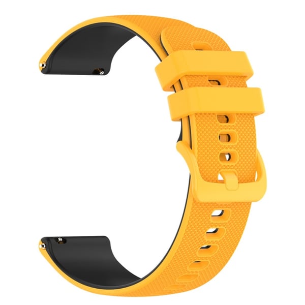 22 mm silikone-urrem til Garmin-ur - Gul / Sort