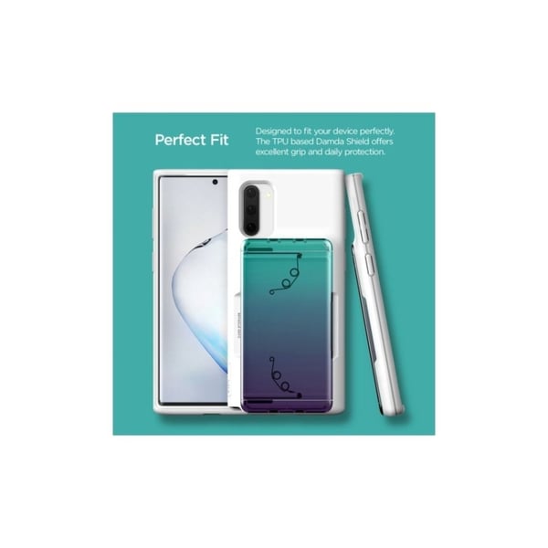 VRS Design Damda Glide Shield Galaxy Note 10:lle - Valkoinen - Vihreä Violetti