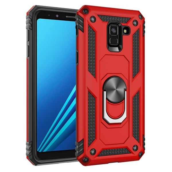 Bofink Combat Samsung Galaxy A8 (2018) deksel - Rød Bofink Combat Samsung Galaxy A8 (2018) deksel - Rød