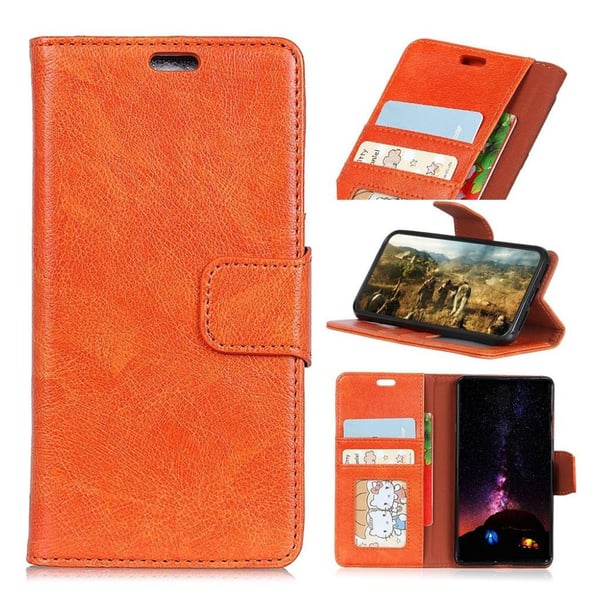 iPhone Xr etui i struktureret spaltlæder - Orange