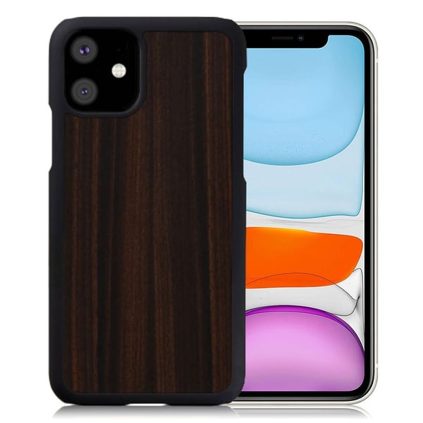 Man&Wood premium-kotelo iPhone 11:lle - Eebenpuu