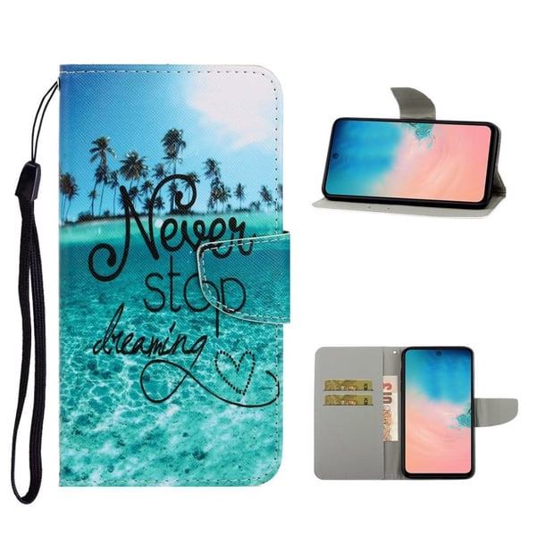 Wonderland Samsung Galaxy A51 flip etui - Never Stop Dreaming