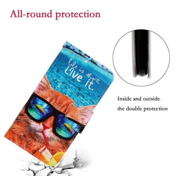 Wonderland Samsung Galaxy S20 flip etui - Cat Med Glasses
