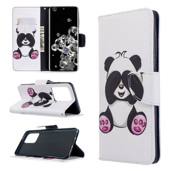 Wonderland Samsung Galaxy S20 Ultra flip kuoret - Vauva Panda