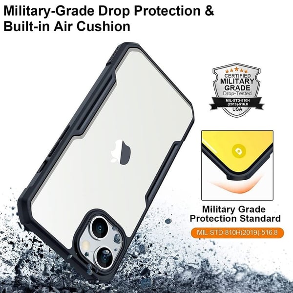 Støtsikkert hybriddeksel for iPhone 14 - Svart