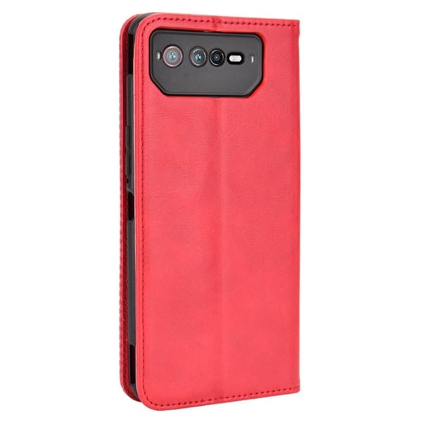 Bofink Vintage ASUS Rog Phone 6 / 6 Pro Læretui - Rød