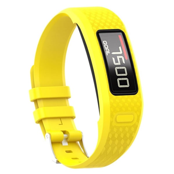 Garmin Vivofit 2 Joustava Silikooni Vaihdettava Kellon Ranneke - koko L, Keltainen Garmin Vivofit 2 Joustava Silikooni Vaihdettava Kellon Ranneke - koko L, Keltainen