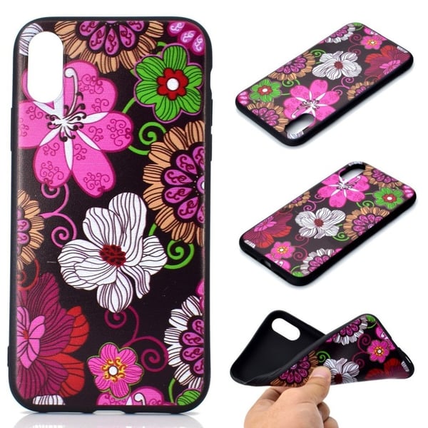 iPhone Xs Max mønstret blødt etui - Smukke Blomster iPhone Xs Max mønstret blødt etui - Smukke Blomster