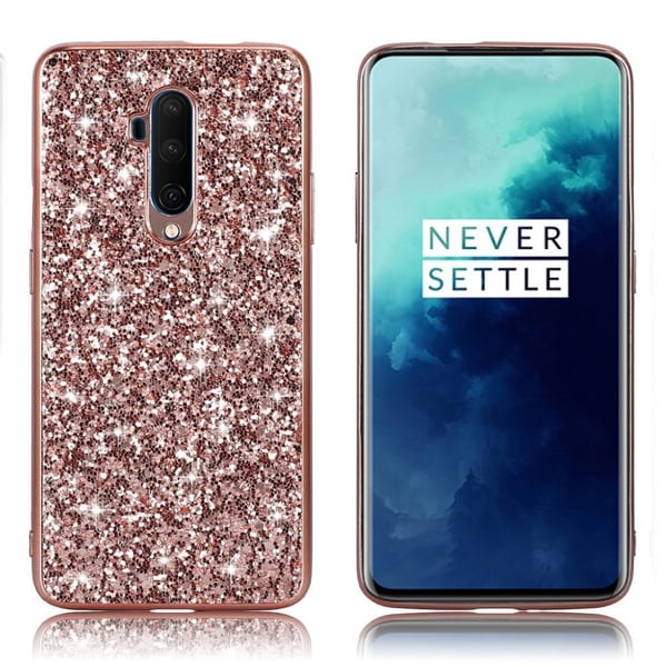 Glitter OnePlus 7T Pro kotelot - Ruusukulta Glitter OnePlus 7T Pro kotelot - Ruusukulta