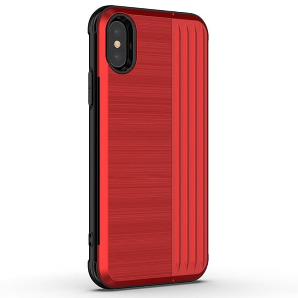ANGIBABE iPhone Xs Max dual layer kickstand hybrid case - Rød