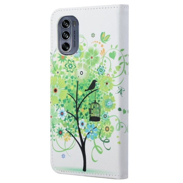 Wonderland Motorola Moto G62 5g Flippetui - Grønt Tre